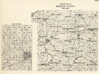 Monroe County Outline - Sparta, Wisconsin State Atlas 1930c